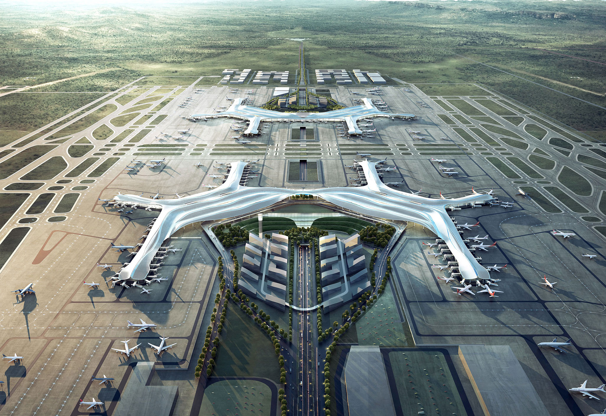 富士智能助推成都天府国际机场新建停车场出入口系统